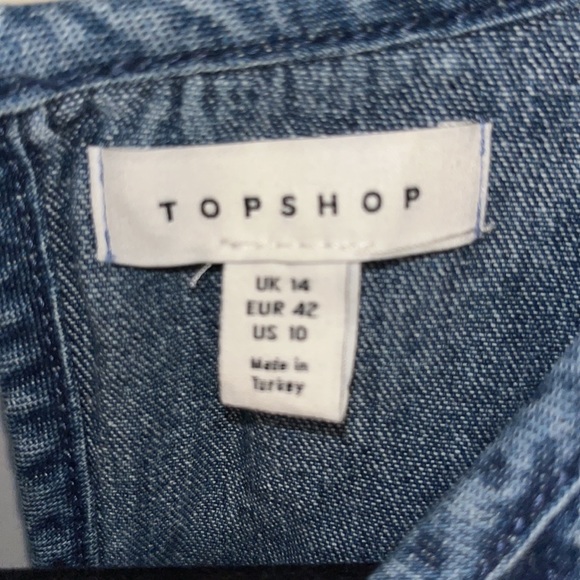 Top Shop Denim Top - Picture 2 of 3